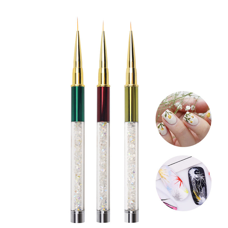 5 Pieces Nail Art Point Drill Drawing Brush Pen