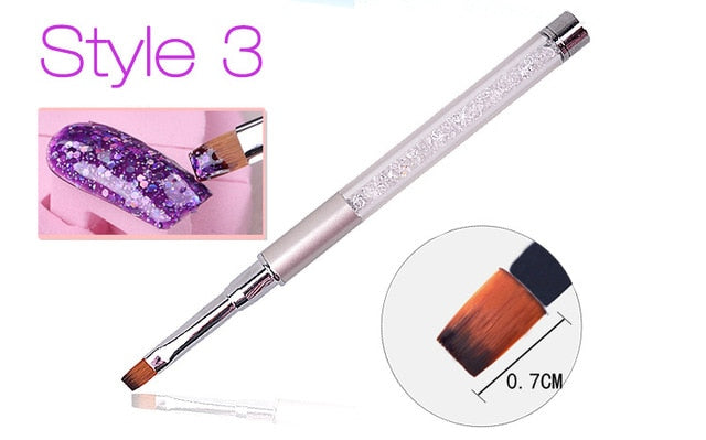 5 Pieces Nail Art Point Drill Drawing Brush Pen