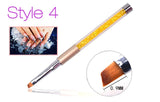 5 Pieces Nail Art Point Drill Drawing Brush Pen