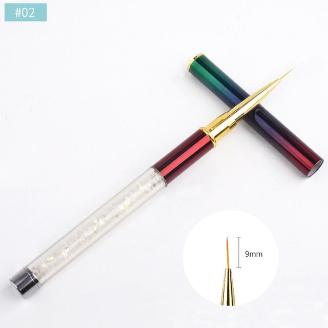 5 Pieces Nail Art Point Drill Drawing Brush Pen