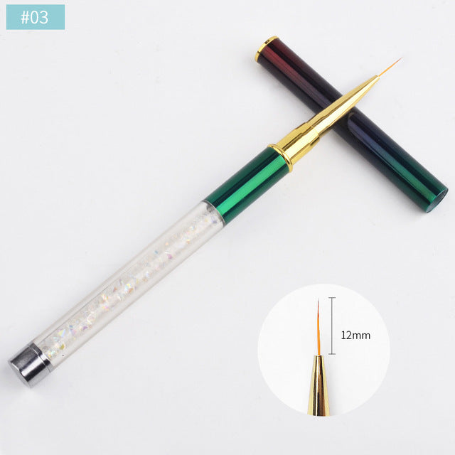 5 Pieces Nail Art Point Drill Drawing Brush Pen