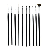 5 Pieces Nail Art Point Drill Drawing Brush Pen