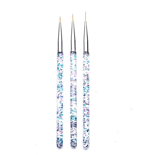 5 Pieces Nail Art Point Drill Drawing Brush Pen